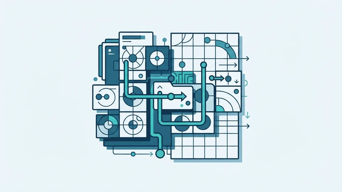Reusable modules and automated service links Reusable software modules link together in an automated service flow