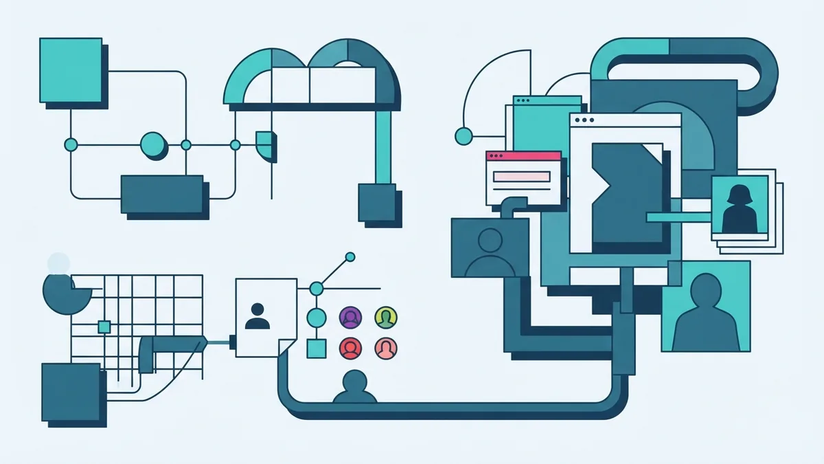 SDLC models and process paths Abstract SDLC process paths showing varied software development models and workflows