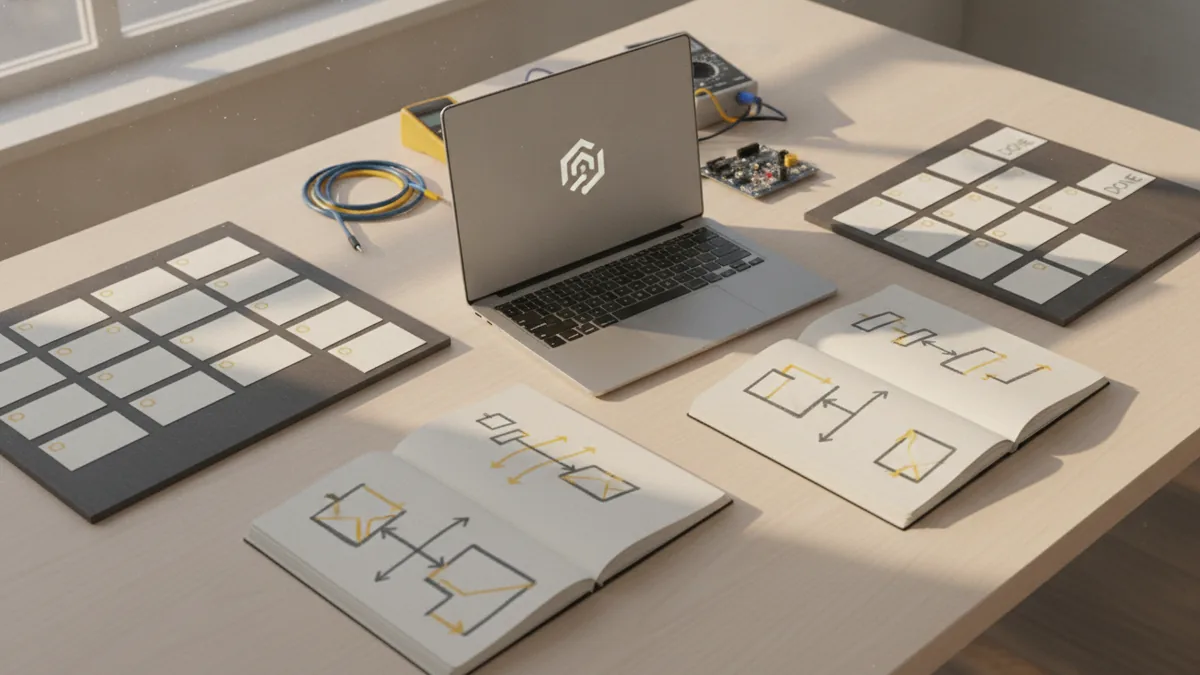 Planning an Agile delivery cycle Agile delivery planning workspace with cycle cards, task notes, and testing tools
