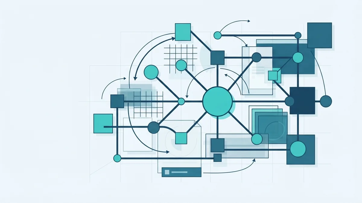 Neural network layers and learned patterns Layered geometric nodes show how neural networks connect patterns and predictions