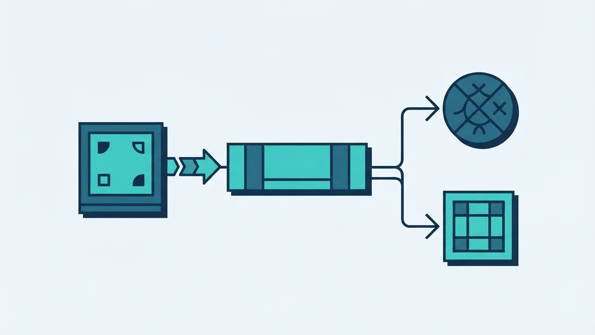 MCP data flow between apps and tools Abstract data flow from an AI app through MCP to tools and current data
