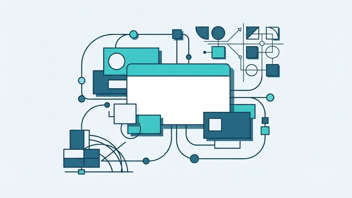 Shared customer record workflow Abstract shared customer record linking sales, marketing, and service workflows