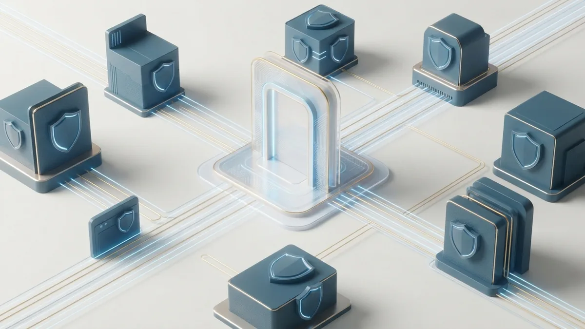 API gateway routing secure traffic between connected cloud services