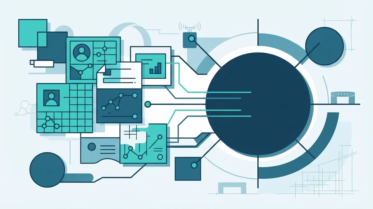 Abstract customer data flow joining separate business systems in a CRM